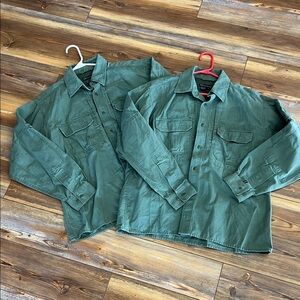 5.11 Tactical Army Green Long Taclite Pro Long Sleeve Button Down Shirts